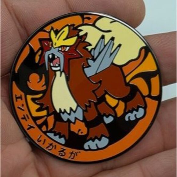 Pokémon Legendary Entei Enamel Pin Japanese Style Collector’s Piece - Picture 2 of 3